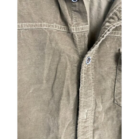 Weatherproof Mens Brown Corduroy Longs Sleeve Button Up Shirt Size Large Western - Picture 10 of 14